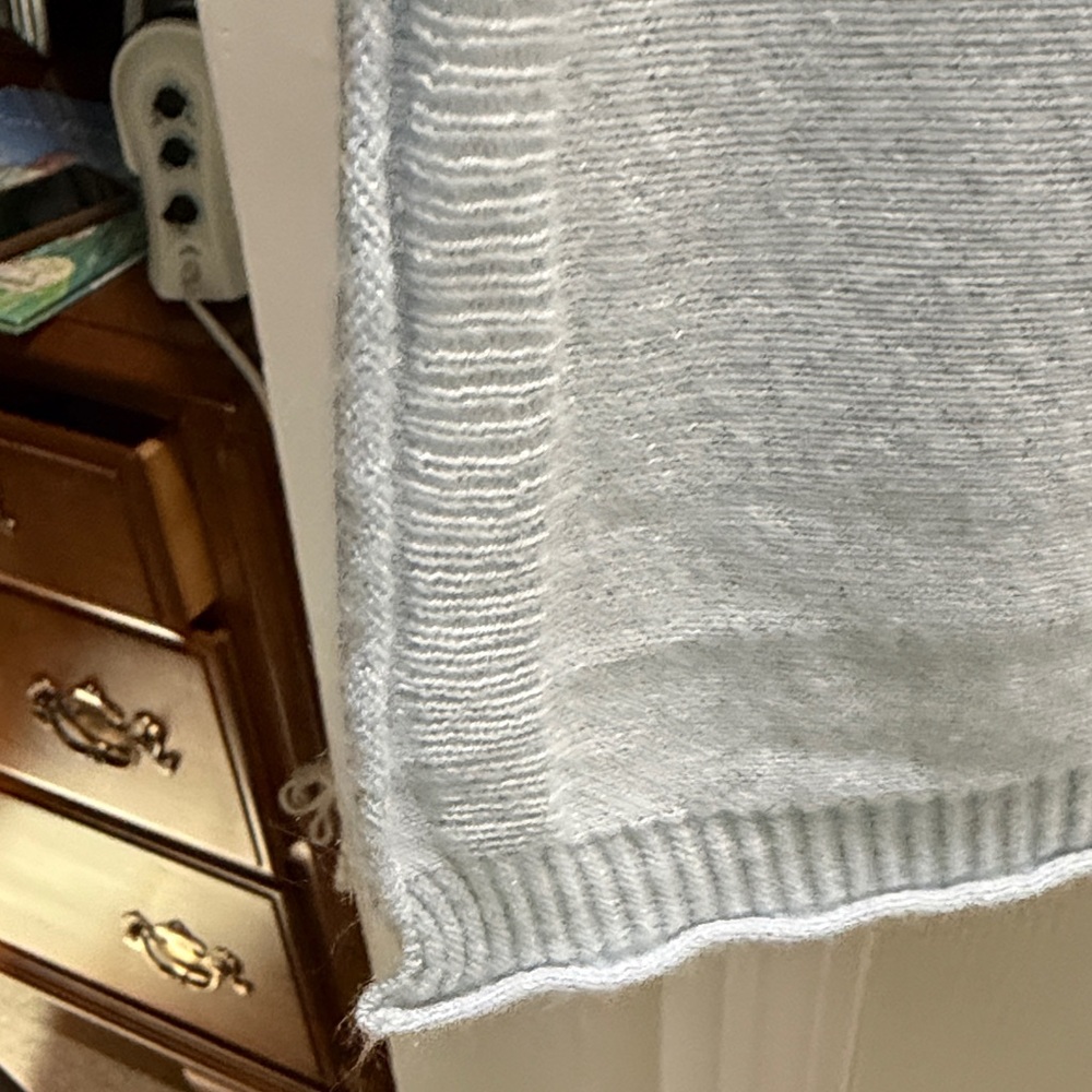 Mer Sea Soft Light Blue Crewneck Oversized Knit Sweater - Picture 12 of 14